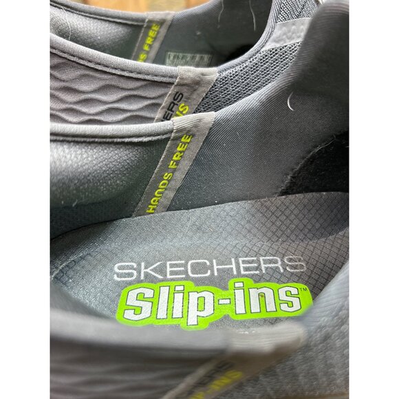 Skechers Slip-Ins Hands-Free Mens Sneakers Size 8 Gray Mesh Athletic Shoes - Picture 5 of 9